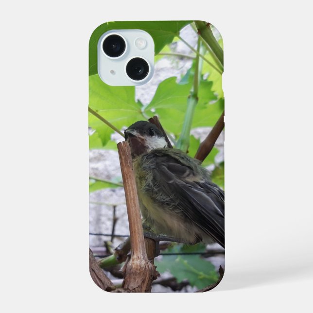 Tidi my Bird the Parus Major iPhone 15 Case (Back)