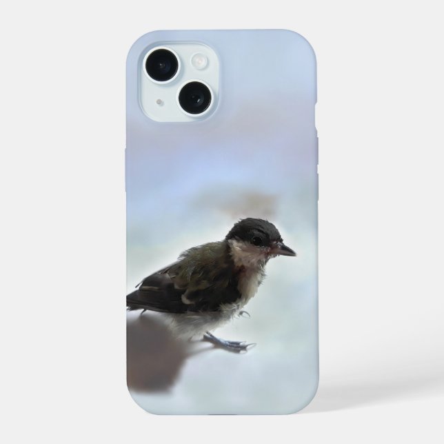 Tidi my Bird the Parus Major iPhone 15 Case (Back)