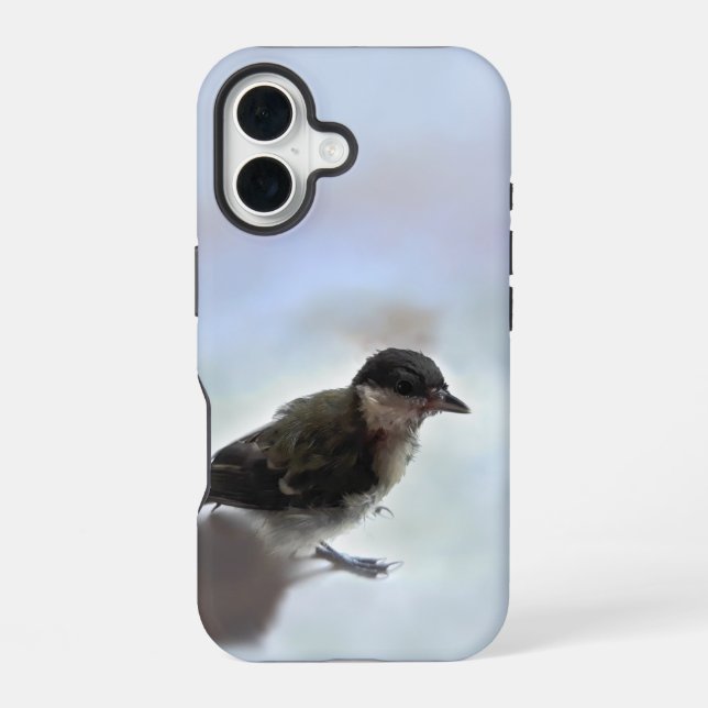 Tidi my Bird the Parus Major iPhone 16 Case (Back)