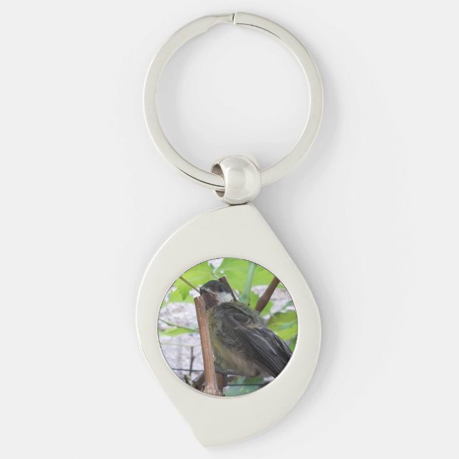 Tidi my Bird the Parus Major Key Ring (Front)