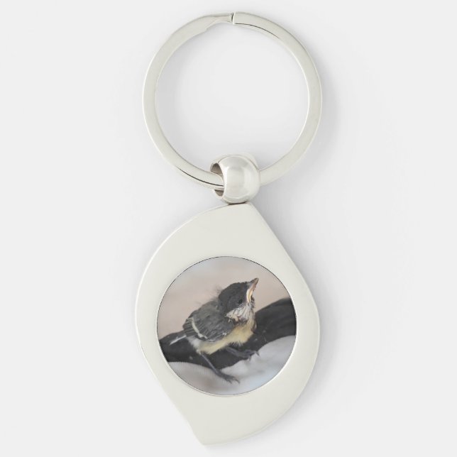 Tidi my Bird the Parus Major Key Ring (Front)