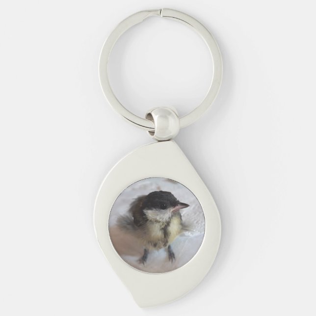 Tidi my Bird the Parus Major Key Ring (Front)