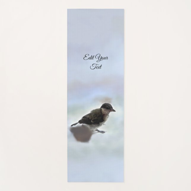 Tidi my Bird the Parus Major Yoga Mat (Front)