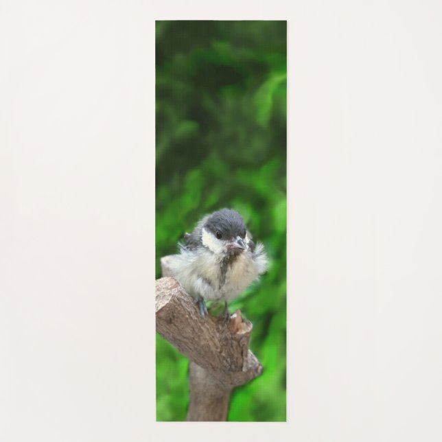 Tidi my Bird the Parus Major Yoga Mat (Front)