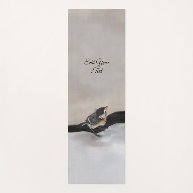 Tidi my Bird the Parus Major Yoga Mat (Front)