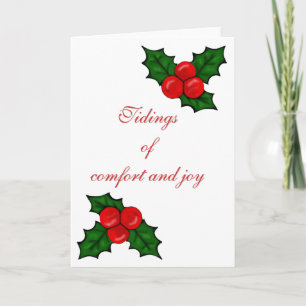Tidings of Comfort and Joy Christmas Card