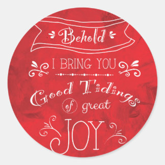 Tidings of Joy by Jan Marvin Classic Round Sticker