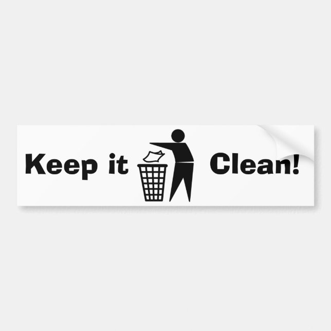 Tidy Man Bumper Sticker (Front)