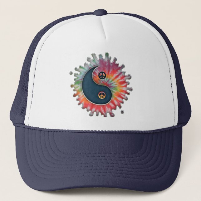 Tie0Dye Yin-Yang Trucker Hat (Front)