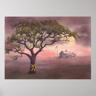 TIE a YELLOW RIBBON by SHARON SHARPE Poster