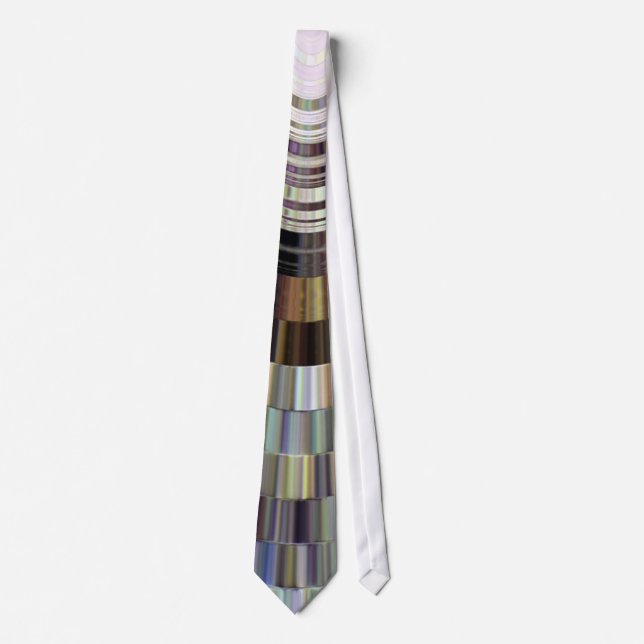 Tie, Abstract Brown Metallic Look Template Tie (Front)
