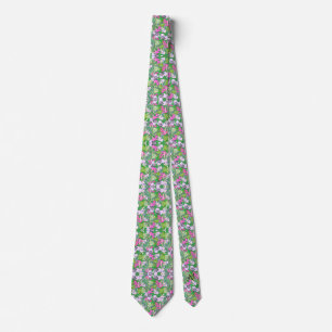 Tie : Abstract Leaves (green)