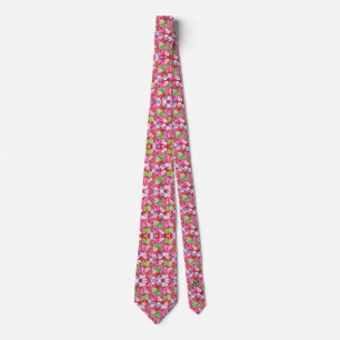 Tie : Abstract Leaves (red)