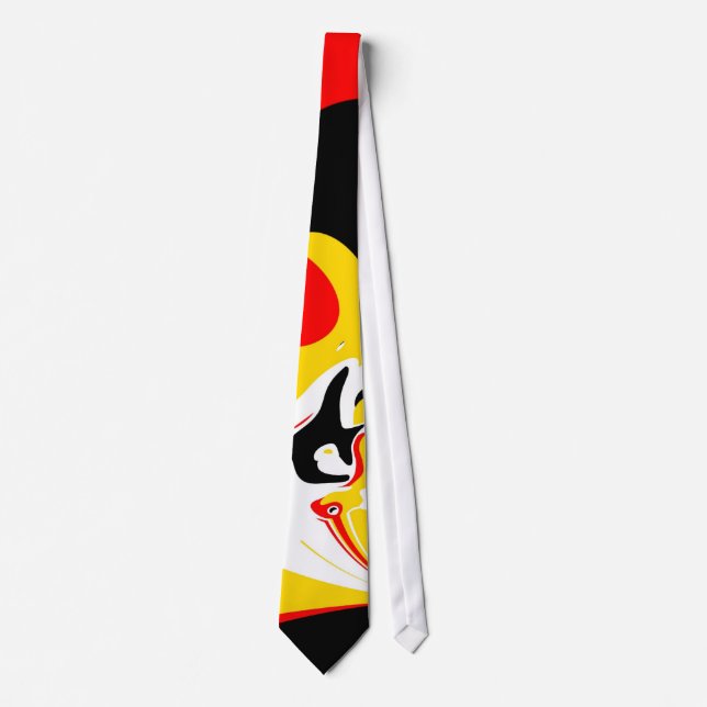 Tie Art Abstract Fire (Front)