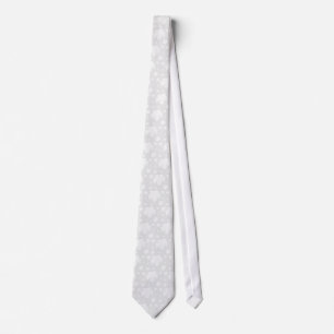 Tie Autumn Maple Leaf - White