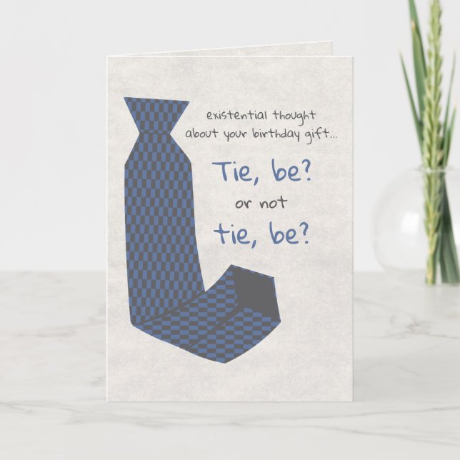 Tie, be? card (Front)