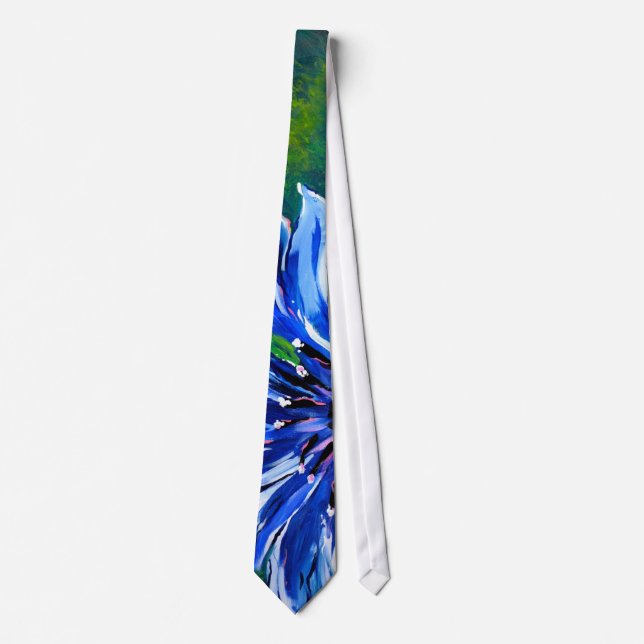 Tie: Blue Batchelor Button Tie (Front)