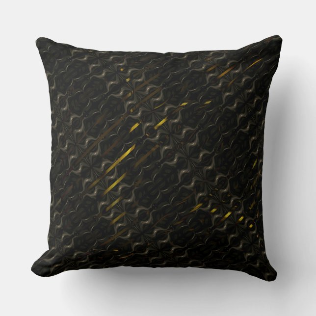 Tie-down of brownihs and gold metallics wires? cushion (Front)