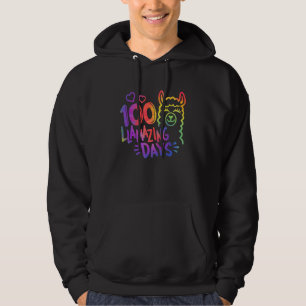 Tie Dye 100 Days of School Shirt Teachers 100 Llam