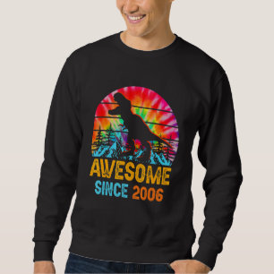 Tie Dye 16th Birthday 2006 Dinosaur 16 Year Old Sweatshirt