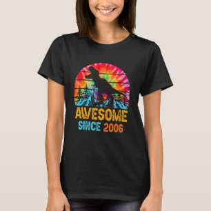 Tie Dye 16th Birthday 2006 Dinosaur 16 Year Old T-Shirt