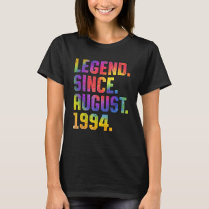 Tie Dye 29th Birthday Legend Since August 1994 29 T-Shirt