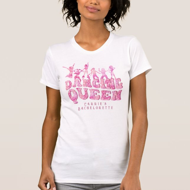 Tie Dye 2 Disco Bachelorette Retro Dancing Queen T-Shirt (Front)