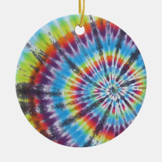 Tie Dye 2 - Most Popular Ceramic Ornament (Front)