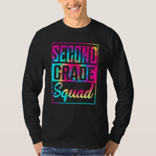 Tie Dye 2nd Grade Squad Teacher First Day Of Back T-Shirt