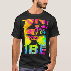 Tie Dye 2nd Grade Vibes Teacher First Day Of Back  T-Shirt