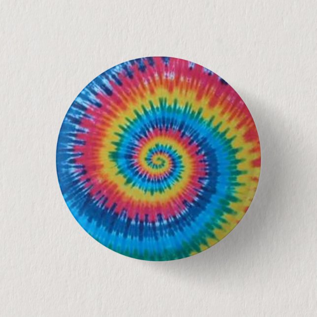 tie dye 3 cm round badge (Front)