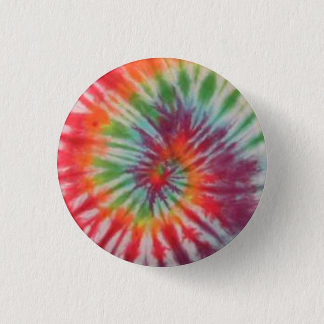 tie dye 3 cm round badge (Front)