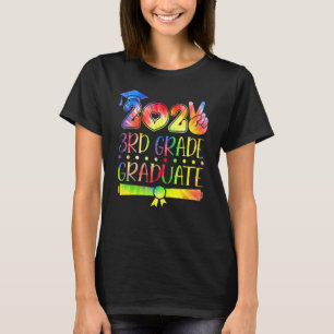 Tie Dye 3rd Grade Graduation 2022 Peace Out Toddle T-Shirt