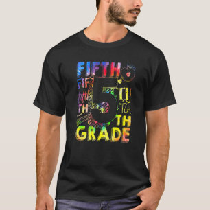 Tie Dye 5th Grade Typography Team 5th Grade Teache T-Shirt