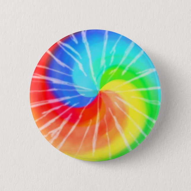 Tie-dye 6 Cm Round Badge (Front)