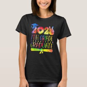 Tie Dye 7th Grade Graduation 2022 Peace Out Toddle T-Shirt