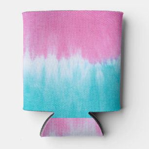 Tie-Dye Abstract: Cotton Fabric Design. Can Cooler