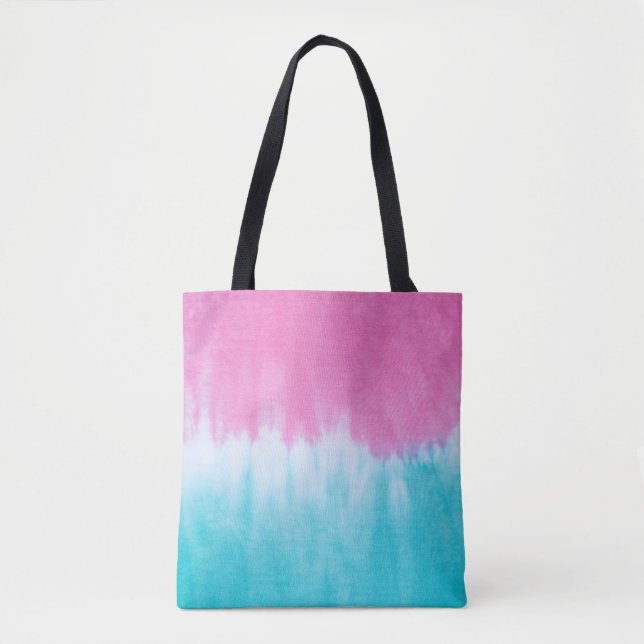 Tie-Dye Abstract: Cotton Fabric Design. Tote Bag (Front)