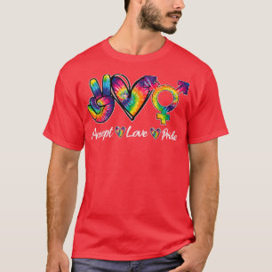Tie Dye Accept Love Pride LGBT Month Awareness Sup T-Shirt
