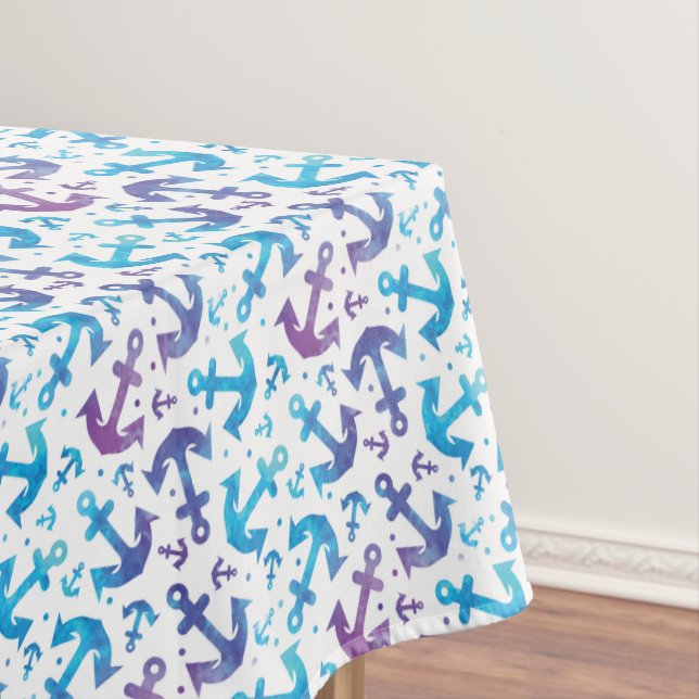 Tie Dye Anchor Pattern 2 Tablecloth (In Situ)