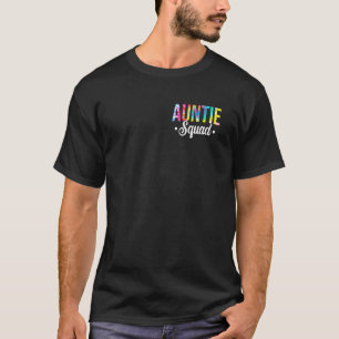 Tie Dye Auntie Squad Pocket Soon To Be Auntie New T-Shirt