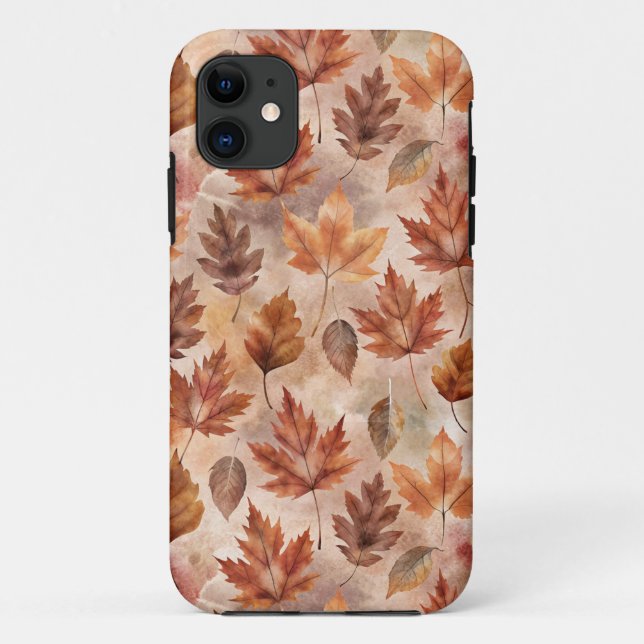 Tie Dye Autumn Leaves Case-Mate iPhone Case (Back)