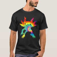 Tie Dye Axolotl Cute Retro Mexican Walking Fish