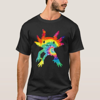 Tie Dye Axolotl  Cute Retro  Mexican Walking Fish T-Shirt