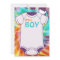 Tie Dye Baby Shower Invitations Boys