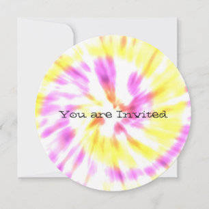 Tie Dye Baby Shower Invites