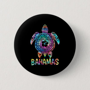 Tie Dye Bahamas-caribe Sea Turtle Matching Family 6 Cm Round Badge