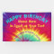 Tie Dye Banner Personalised for Birthday Banner