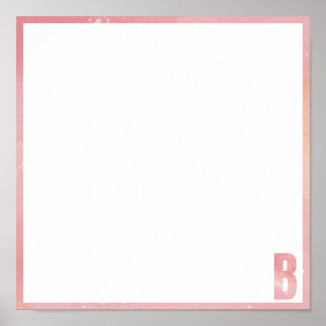 Tie Dye bas mitzva placemat Poster (Front)