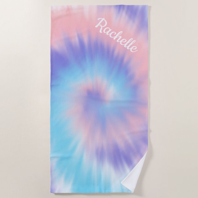 Tie Dye Beach Towel (Front)